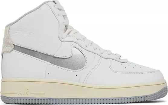 Кроссовки Nike Wmns Air Force 1 High Sculpt 'White Light Smoke Grey', белый
