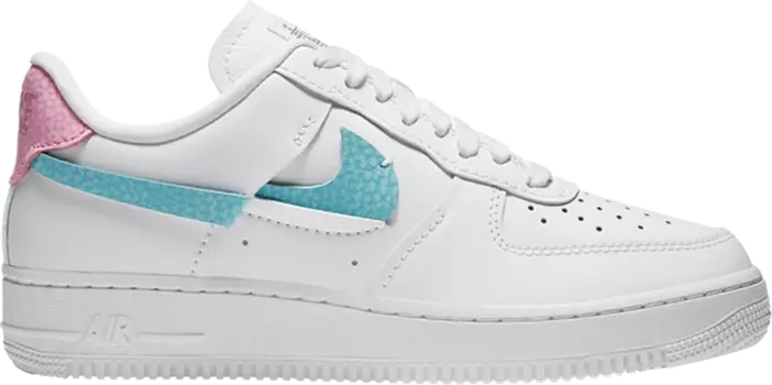 Кроссовки Nike Wmns Air Force 1 LXX 'White Pink Aqua', белый