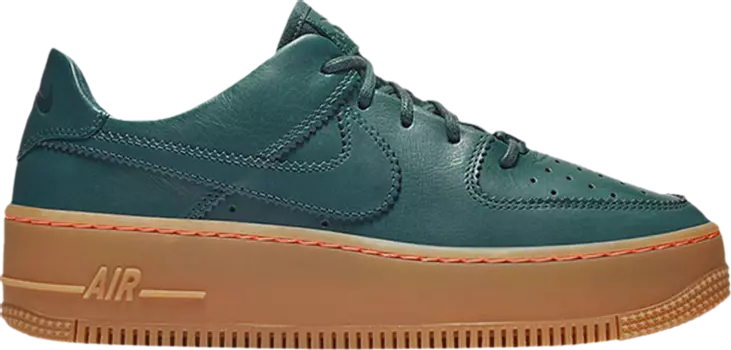 Кроссовки Nike Wmns Air Force 1 Sage Low LX 'Deep Jungle', зеленый