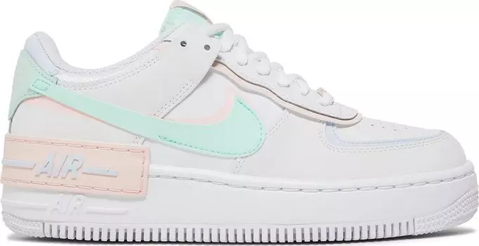 Кроссовки Nike Wmns Air Force 1 Shadow 'White Atmosphere Mint', белый
