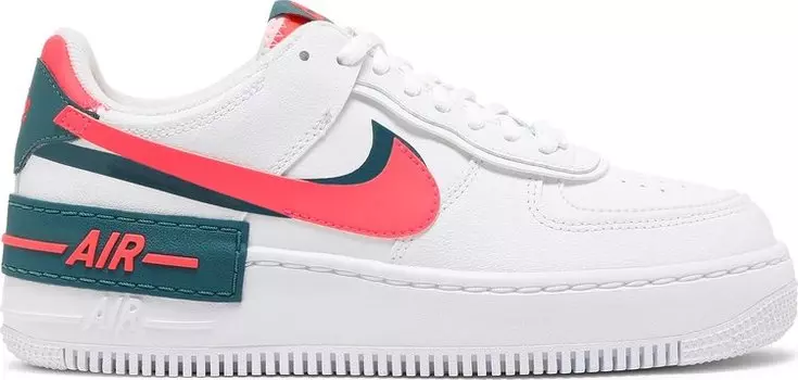 Кроссовки Nike Wmns Air Force 1 Shadow 'White Solar Red', белый