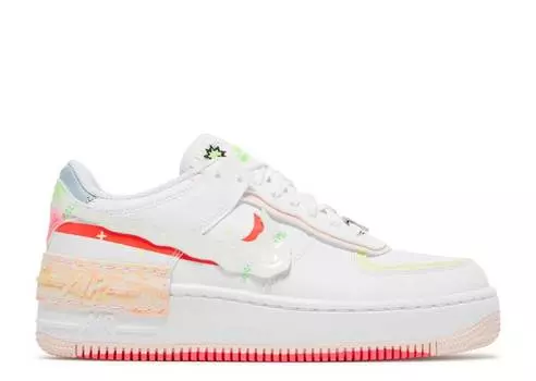 Кроссовки Nike WMNS AIR FORCE 1 SHADOW 'GHOST SWOOSH', белый
