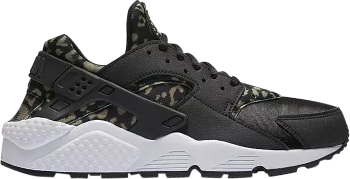 Кроссовки Nike Wmns Air Huarache Print 'Leopard', черный