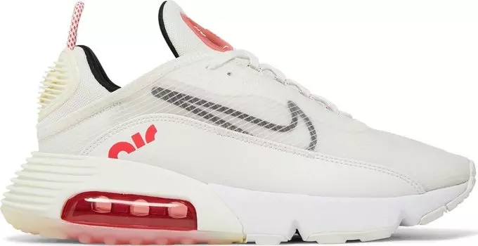 Кроссовки Nike Wmns Air Max 2090 'White Siren Red', белый