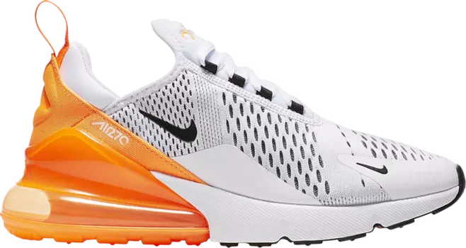 Кроссовки Nike Wmns Air Max 270 'White Orange', оранжевый