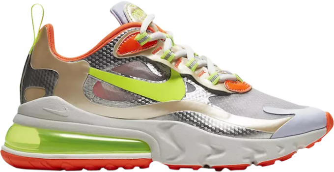 Кроссовки Nike Wmns Air Max 270 React, серебряный