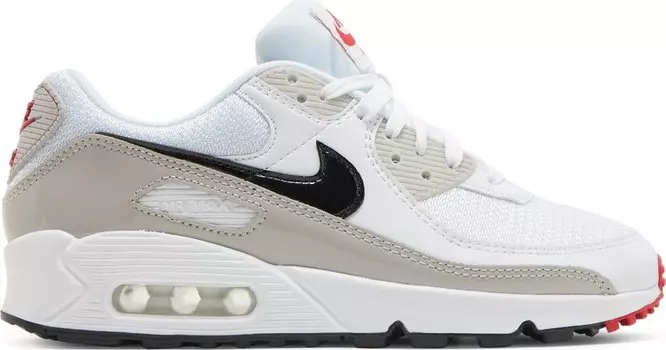 Кроссовки Nike Wmns Air Max 90 'Light Iron Ore Black', белый