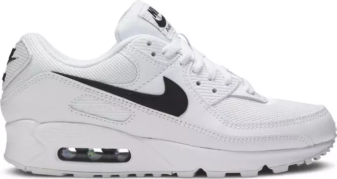 Кроссовки Nike Wmns Air Max 90 'White Black', белый