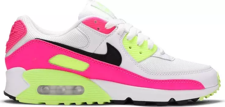 Кроссовки Nike Wmns Air Max 90 GS 'Pink Volt', белый