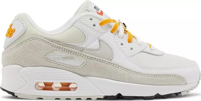 Кроссовки Nike Wmns Air Max 90 SE 'First Use - White University Gold', белый