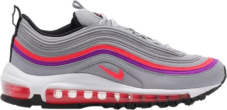 Кроссовки Nike Wmns Air Max 97 'Pink Purple Stripe', серый