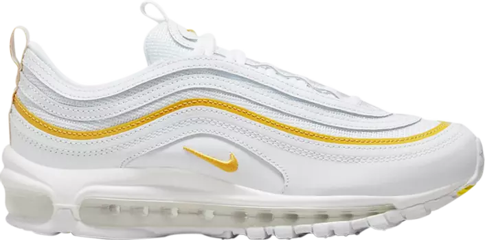 Кроссовки Nike Wmns Air Max 97 'White University Gold', белый