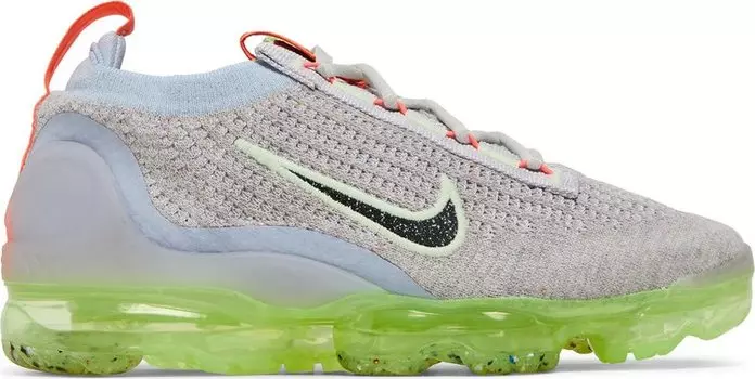 Кроссовки Nike Wmns Air VaporMax 2021 Flyknit 'Light Bone Lime Ice', белый
