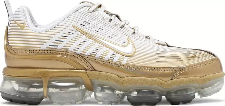 Кроссовки Nike Wmns Air VaporMax 360 'White Metallic Gold', белый
