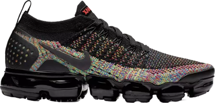 Кроссовки Nike Wmns Air VaporMax Flyknit 2 'Black Multicolor', черный