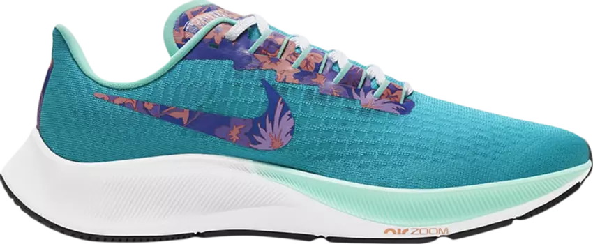 Кроссовки Nike Wmns Air Zoom Pegasus 37 'Aquamarine Floral', синий