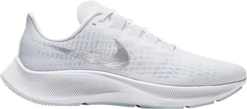 Кроссовки Nike Wmns Air Zoom Pegasus 37 'White Metallic Silver', белый