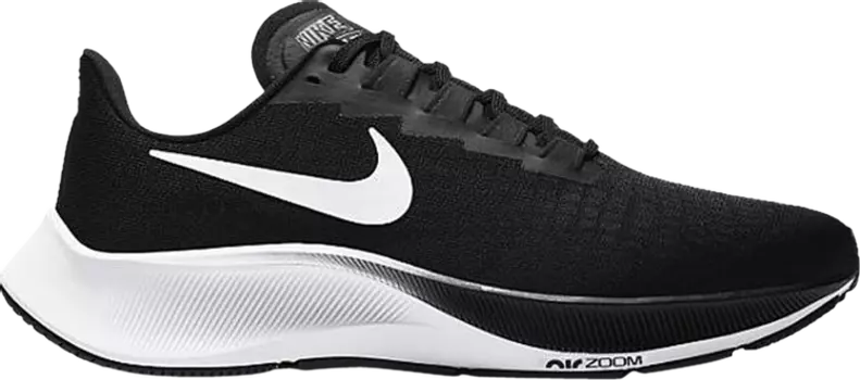 Кроссовки Nike Wmns Air Zoom Pegasus 37 Wide 'Black White', черный