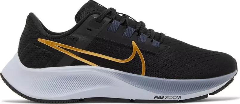 Кроссовки Nike Wmns Air Zoom Pegasus 38 'Black Metallic Gold Coin', черный