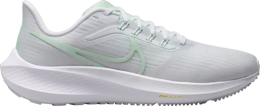 Кроссовки Nike Wmns Air Zoom Pegasus 39 'Pure Platinum Barely Green', белый