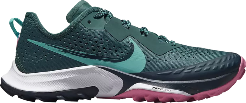 Кроссовки Nike Wmns Air Zoom Terra Kiger 7 'Dark Teal Green Pink Glow', бирюзовый