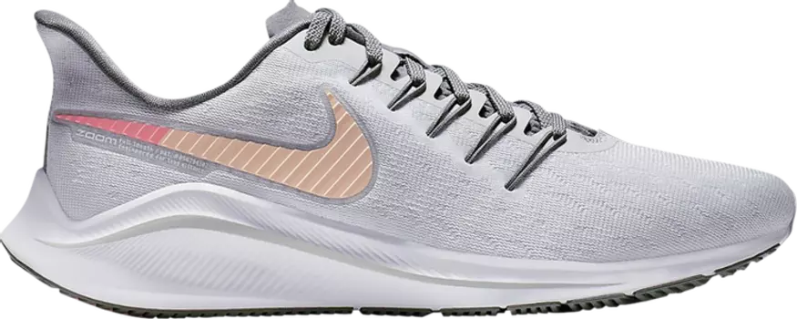 Кроссовки Nike Wmns Air Zoom Vomero 14 'Platinum Crimson', серебряный