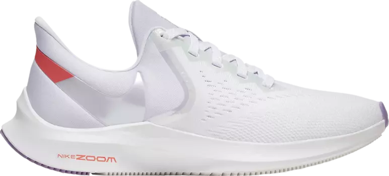 Кроссовки Nike Wmns Air Zoom Winflo 6 'White Violet Star', белый