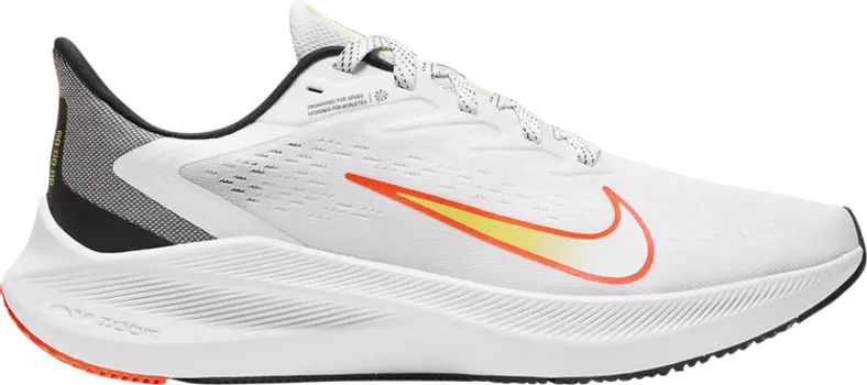 Кроссовки Nike Wmns Air Zoom Winflo 7 'White Bright Mango', белый