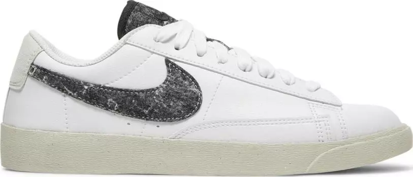 Кроссовки Nike Wmns Blazer Low SE 'Recycled Wool Pack - White Black', белый