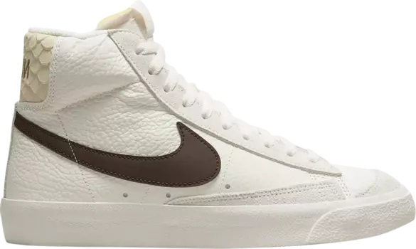 Кроссовки Nike Wmns Blazer Mid '77 'Python Heel', кремовый