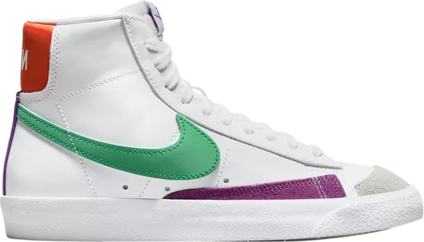 Кроссовки Nike Wmns Blazer Mid '77 Vintage 'White Green Fuchsia', белый