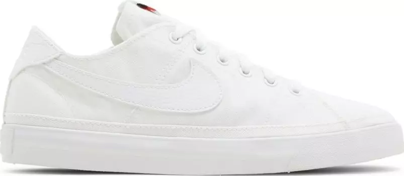 Кроссовки Nike Wmns Court Legacy Canvas 'Triple White', белый