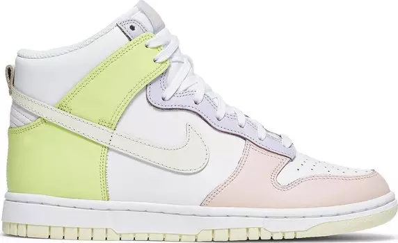 Кроссовки Nike Wmns Dunk High 'Lemon Twist', белый