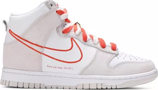 Кроссовки Nike Wmns Dunk High SE 'First Use Pack - White Orange', белый