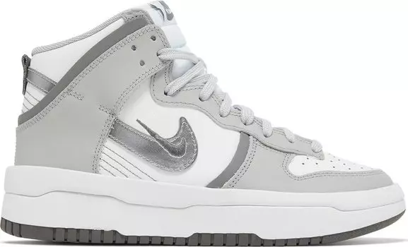 Кроссовки Nike Wmns Dunk High Up 'Light Smoke Grey', белый