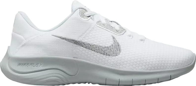 Кроссовки Nike Wmns Flex Experience Run 11 Wide 'White Metallic Silver', белый