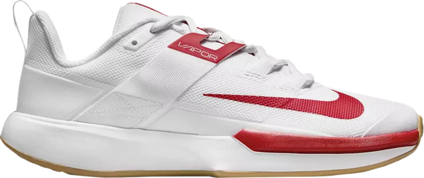 Кроссовки Nike Wmns NikeCourt Vapor Lite 'White University Red', белый