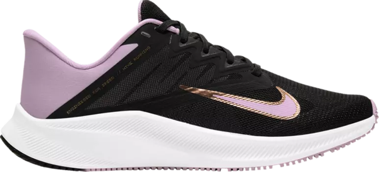 Кроссовки Nike Wmns Quest 3 'Black Light Arctic Pink', черный