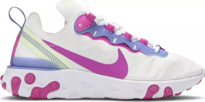Кроссовки Nike Wmns React Element 55 'White Fire Pink', белый