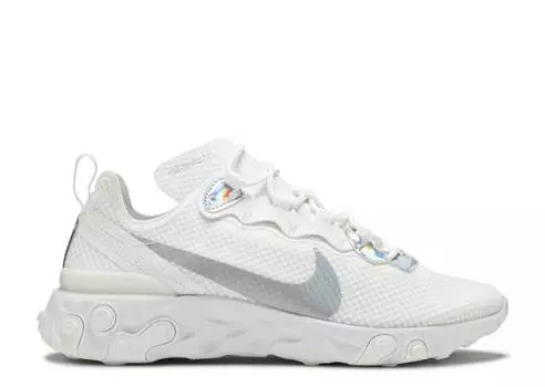 Кроссовки Nike WMNS REACT ELEMENT 55 'WHITE IRIDESCENT', белый