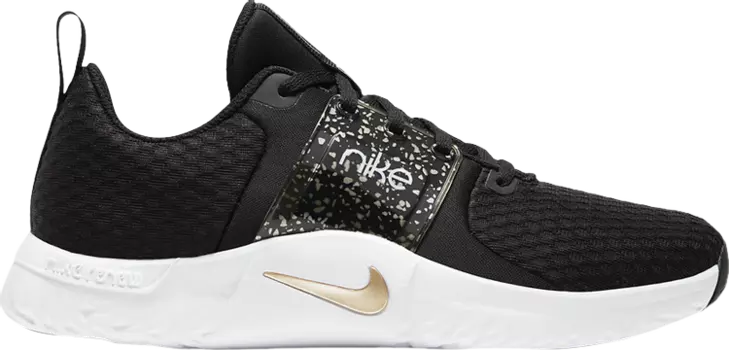 Кроссовки Nike Wmns Renew In-Season TR 10 Premium 'Black Metallic Gold', черный