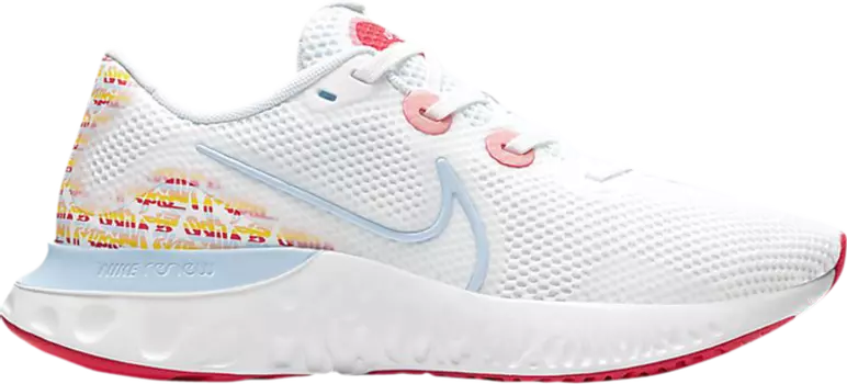 Кроссовки Nike Wmns Renew Run 'Graffiti Print', белый