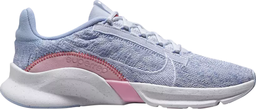 Кроссовки Nike Wmns SuperRep Go 3 Flyknit Next Nature 'Football Grey Pink', серый