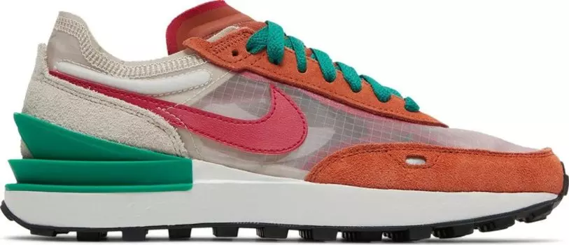Кроссовки Nike Wmns Waffle One 'Burnt Sunrise Mystic Hibiscus', красный