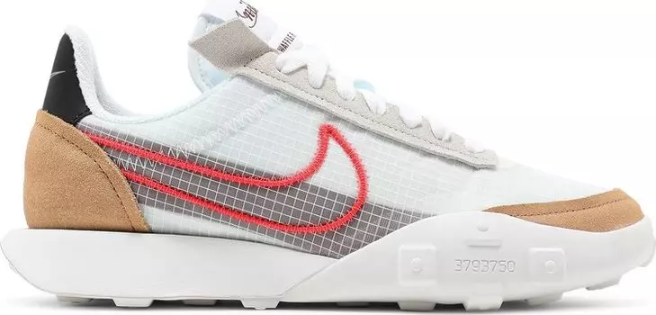 Кроссовки Nike Wmns Waffle Racer 2X 'White Bright Crimson', белый