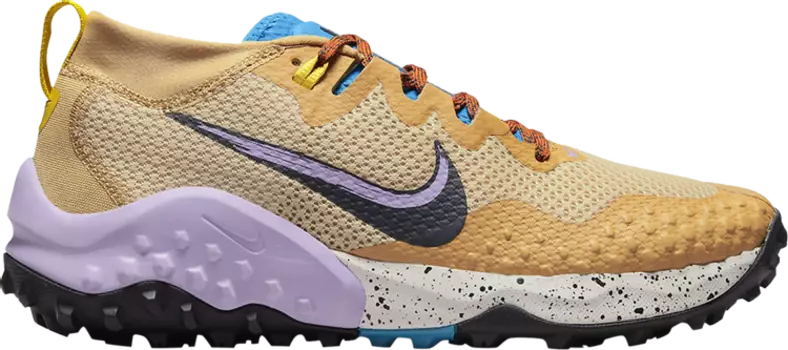 Кроссовки Nike Wmns Wildhorse 7 'Wheat Laser Blue', коричневый