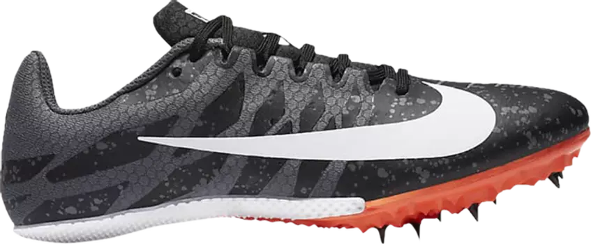 Кроссовки Nike Wmns Zoom Rival S 9 'Paint Splatter - Black Iron Grey', черный