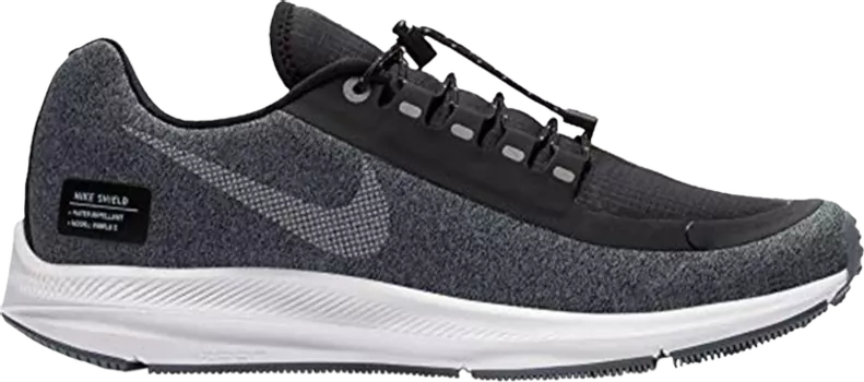 Кроссовки Nike Wmns Zoom Winflo 5 Run Shield 'Black Metallic Silver', серый