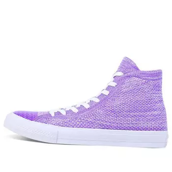 Кроссовки nike x chuck taylor all star flyknit high 'hyper grape' Converse, фиолетовый