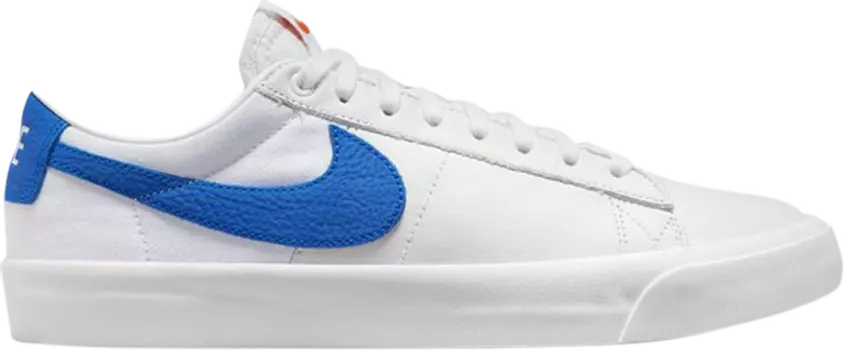 Кроссовки Nike Zoom Blazer Low Pro GT ISO SB 'White Royal', белый